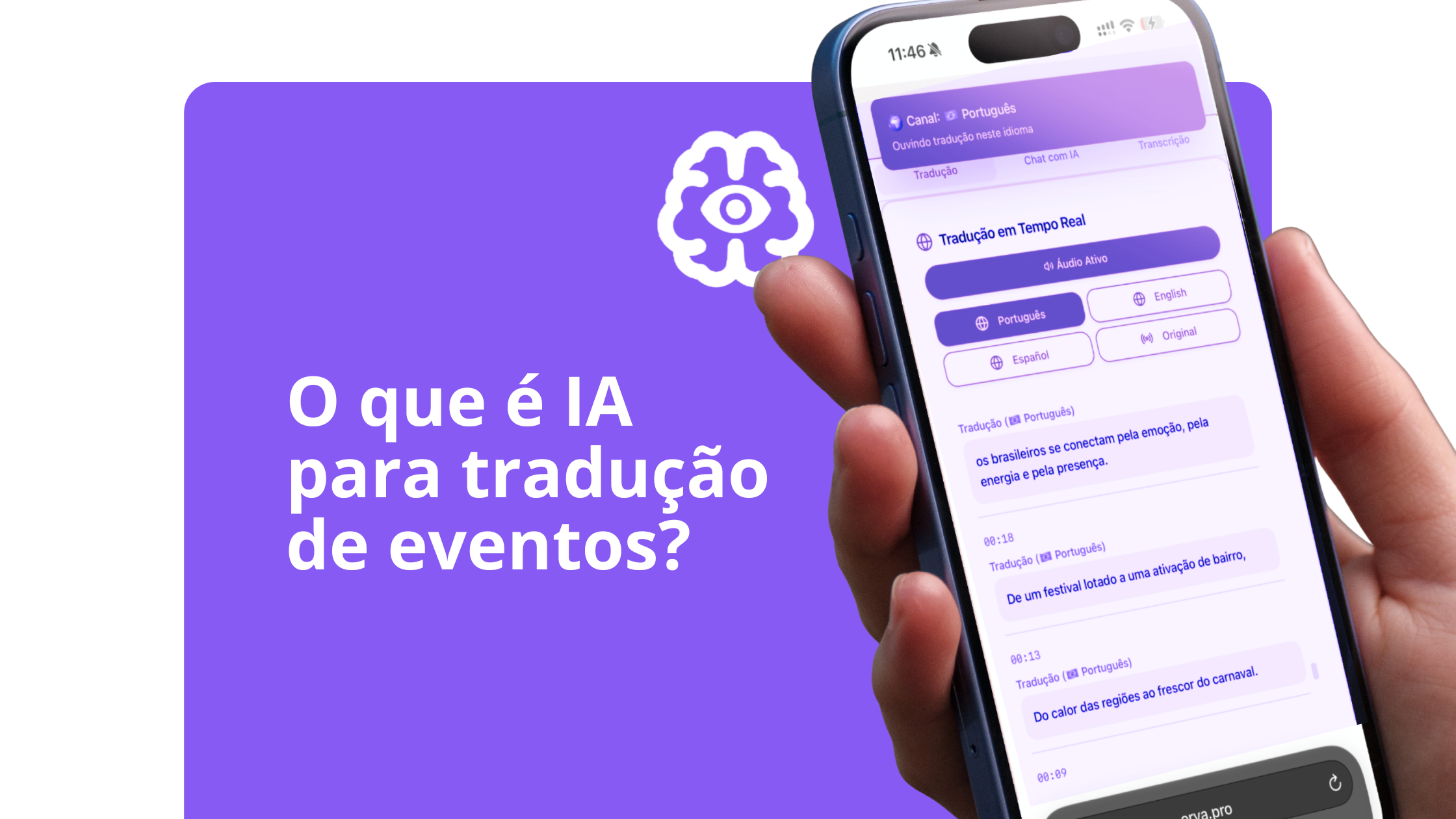 O Que É IA de Tradução para Eventos?